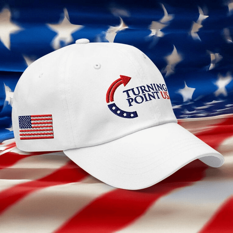 TPUSA Merch Turning Point Charlie Kirk Embroidered Hat Charlie Tribute Gift