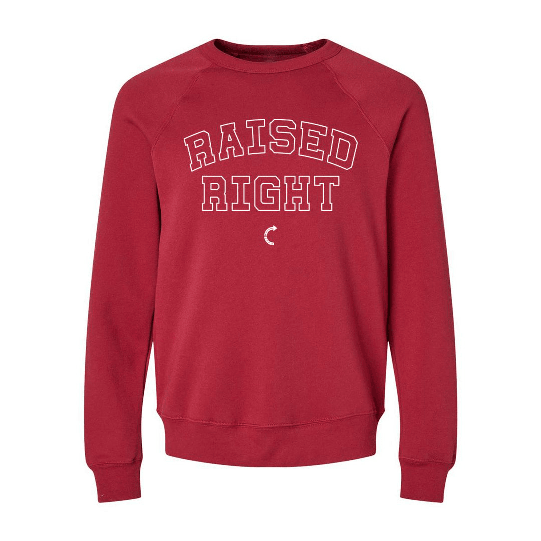 TPUSA Raised Right Crewneck Turning Point Sweatshirt Gift for Girlfriend