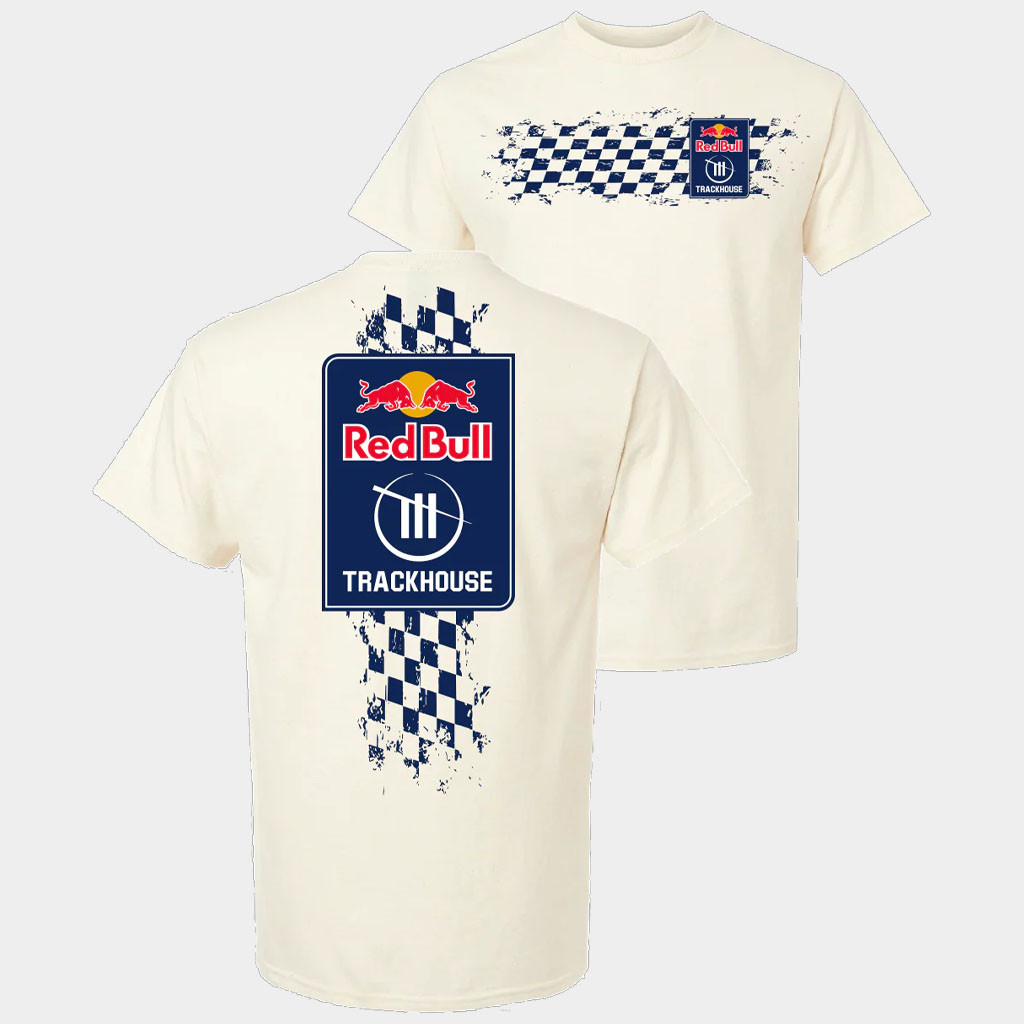 Trackhouse Racing Merch Trackhouse X Red Bull Checkered T-Shirt Gift Ideas For Dad-1