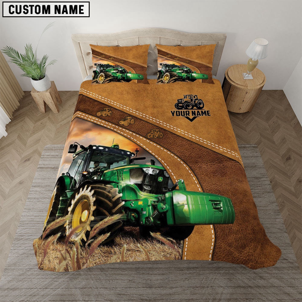 Tractor Customized Christmas Bedding Set Farm Bedding Set Cute Couple Gifts