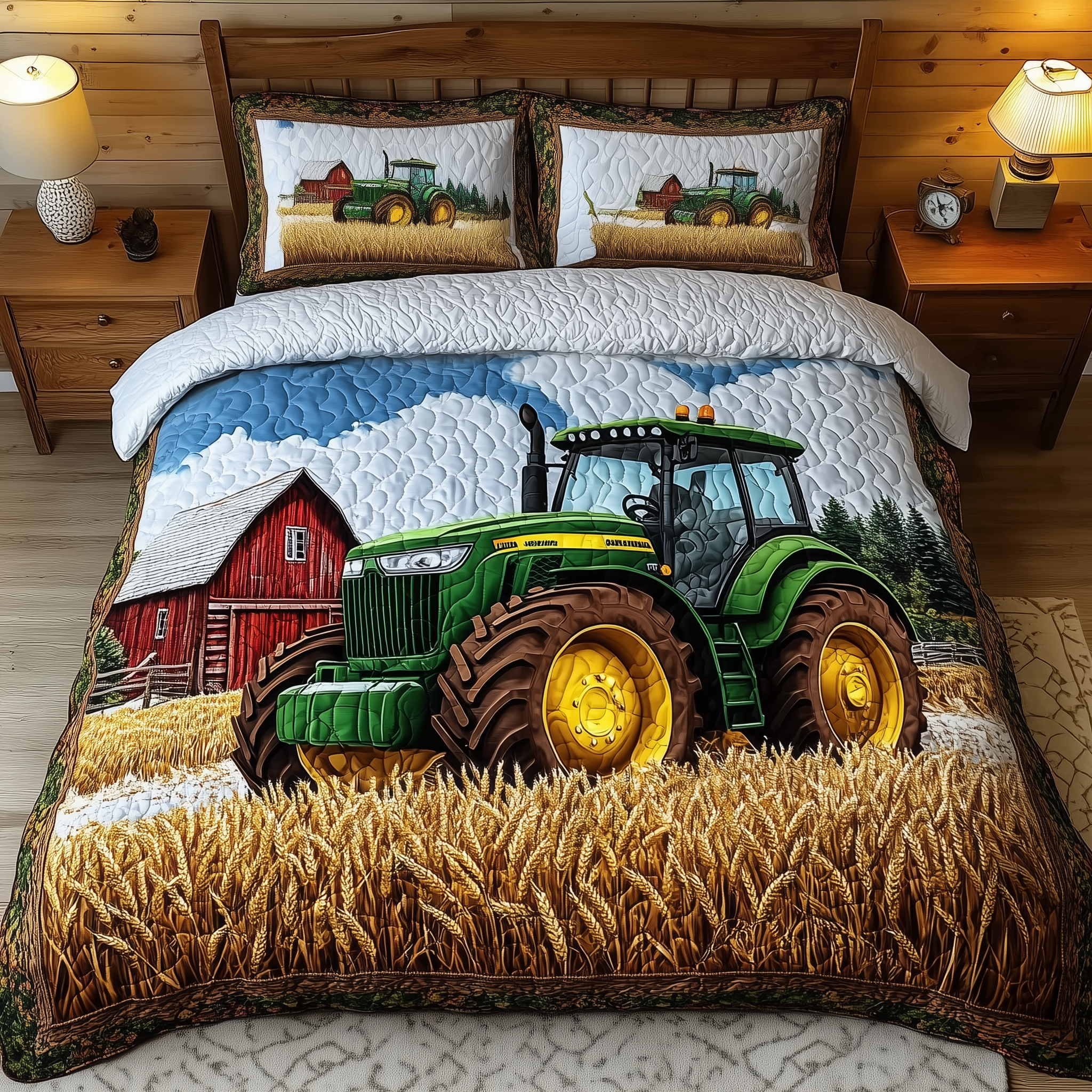 Tractor Golden Harvest Quilted Bedding Set Tractor Supply Christmas Gifts
