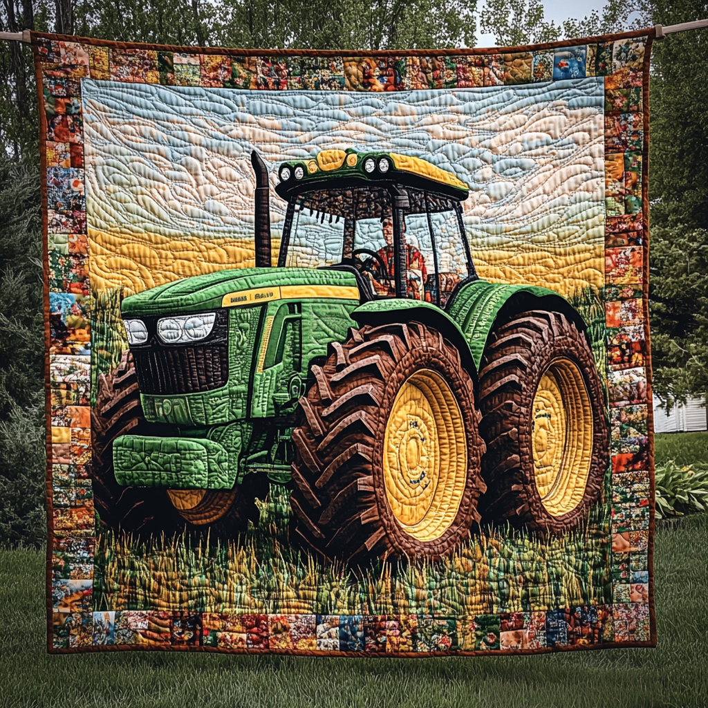Tractor Life Quilted Blanket Cute Bedroom Ideas Tractor Famers Christmas Gifts
