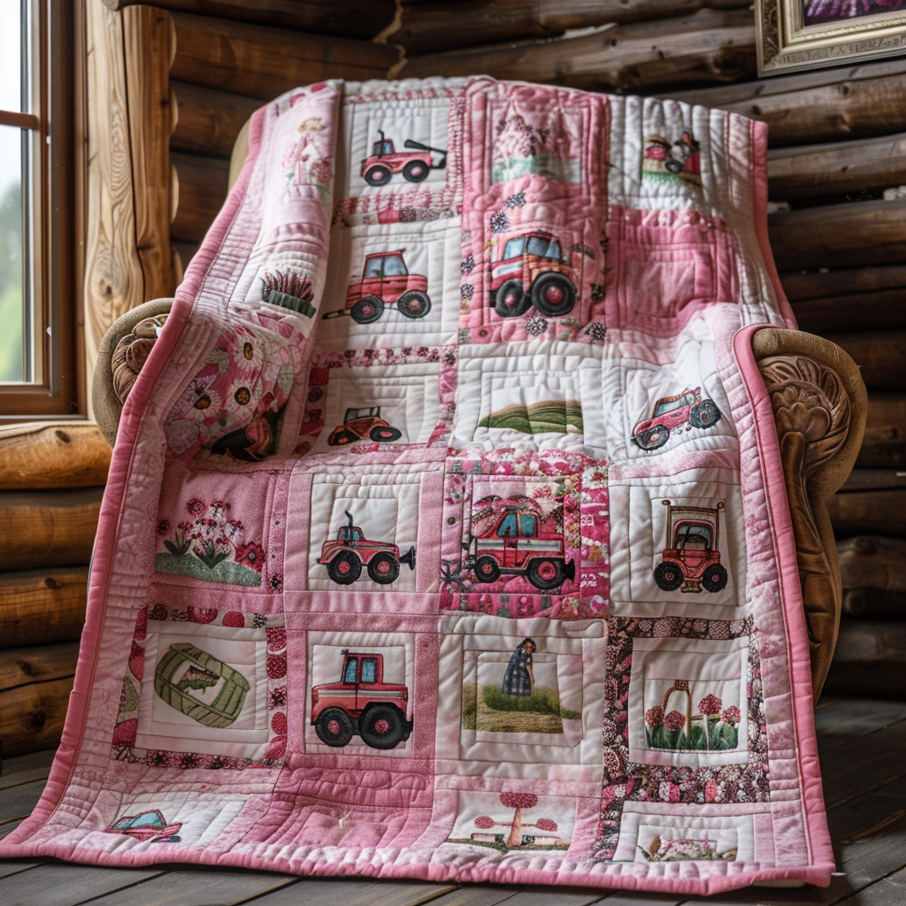 Tractor Love Quilted Blanket Gift Ideas For Farmers