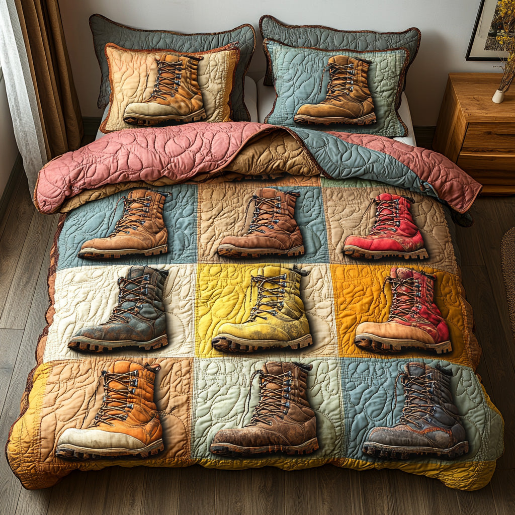 Trailblazer Quilted Bedding Set Best Bed Sheet Set Gift For Hiker