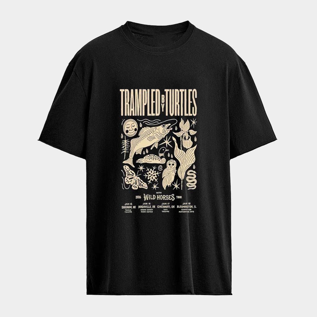 Trampled By Turtles January 2026 Tour T-Shirt Trampled By Turtles Merch Gift For Concert Lover