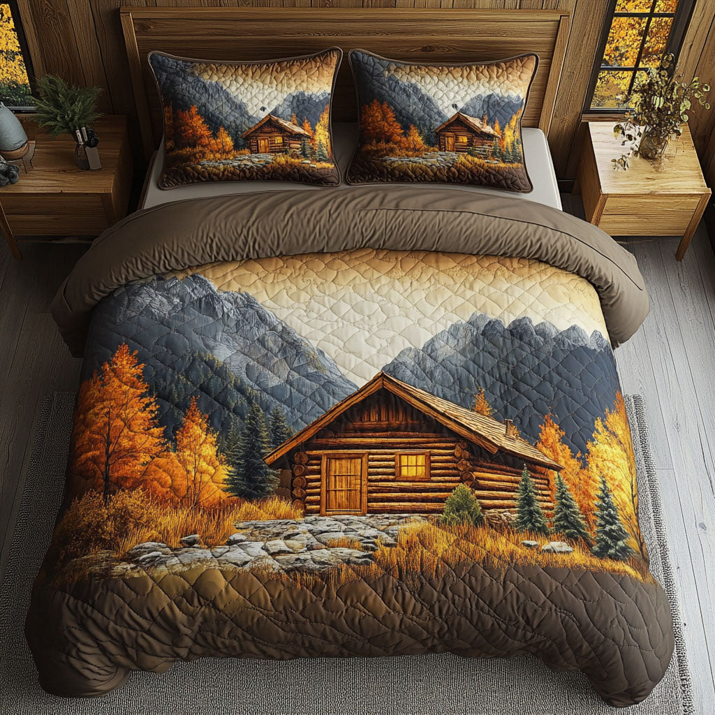 Tranquil Autumn Quilted Bedding Set Bed Decor Christmas Gifts For My Wife