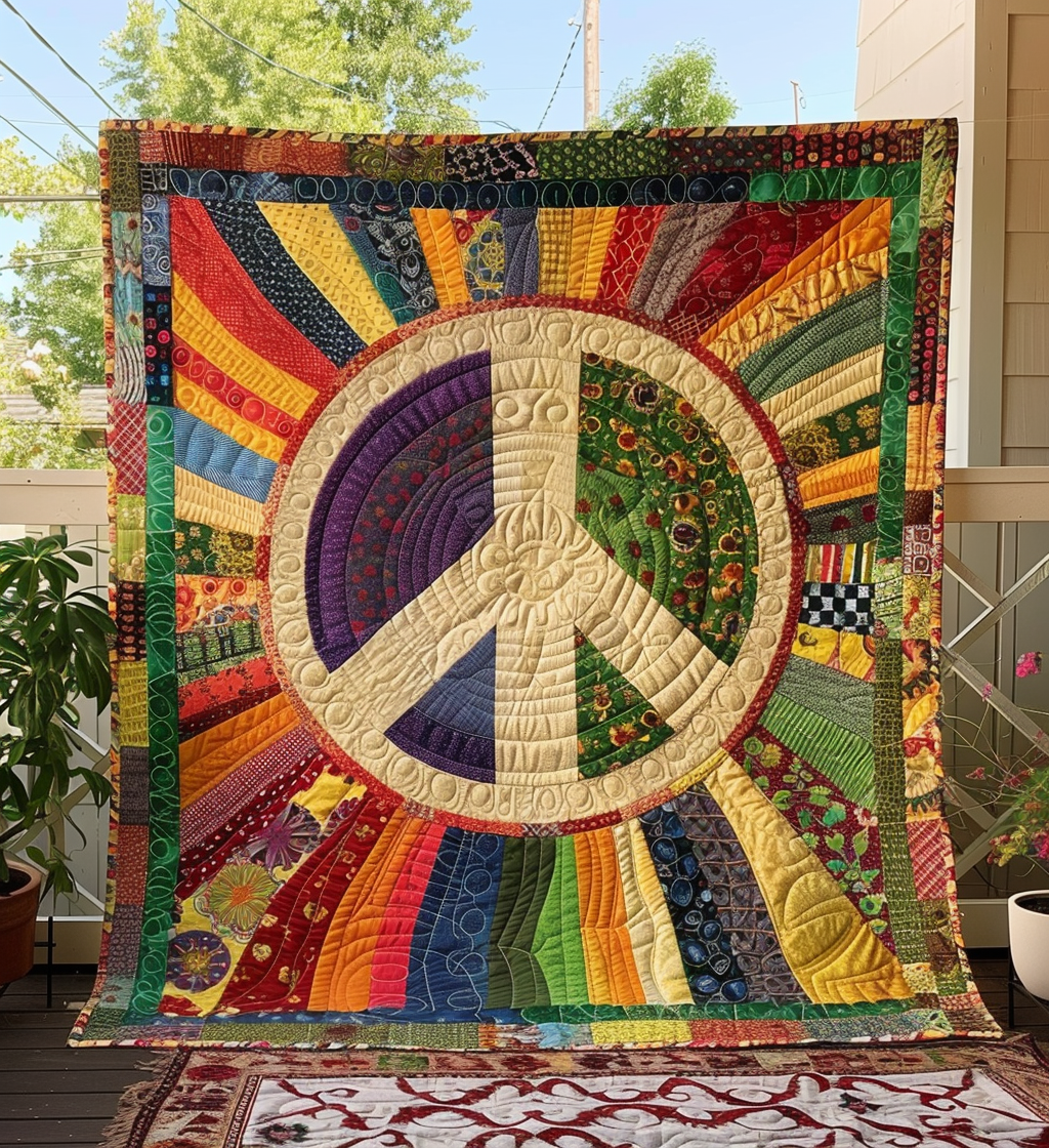 Tranquil Sun Quilted Blanket Cute Blankets For Bed