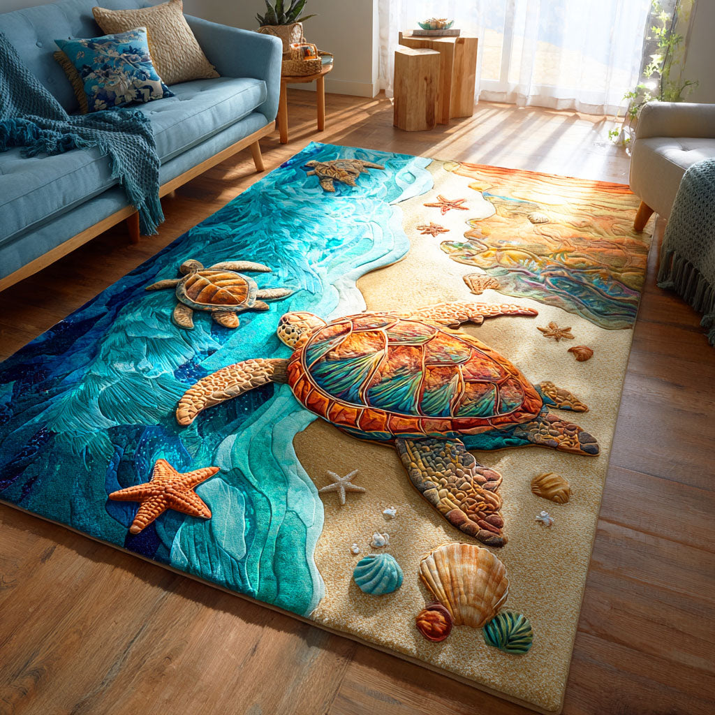 Tranquil Tide Path Area Rug Christmas Entry Way Decor Unique Gifts For Ocean Lovers