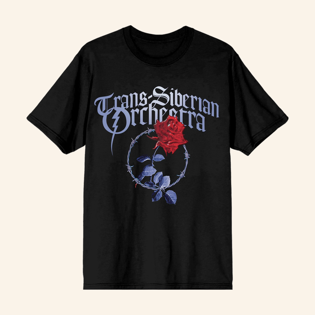 Trans Siberian Orchestra Merch Barbed Wire Rose T-Shirt Gift Ideas For Mom Trans Siberian Orchestra Merch Barbed Wire Rose T-Shirt Gift Ideas For Mom