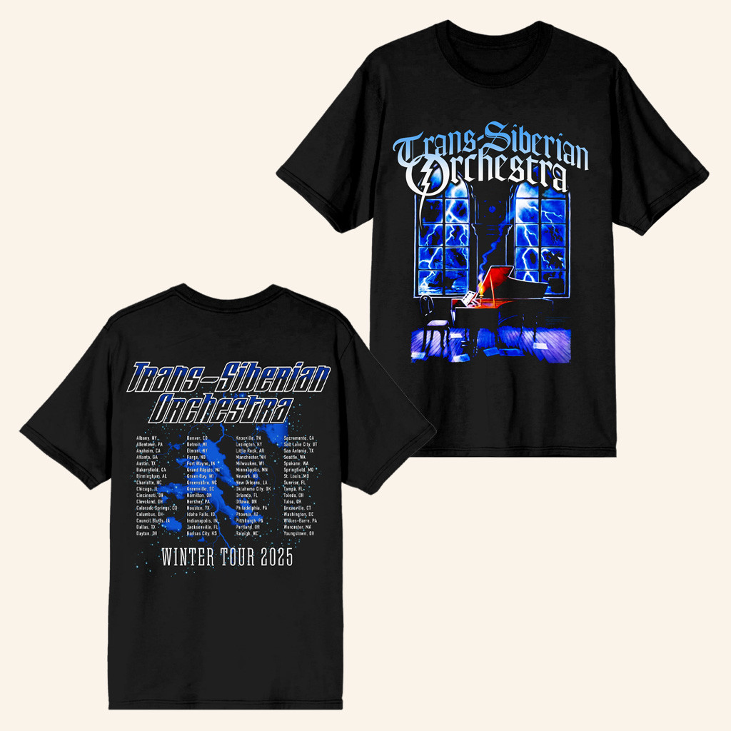 Trans Siberian Orchestra Merch Piano 2025 Itin T-Shirt Gift Ideas For Boyfriend