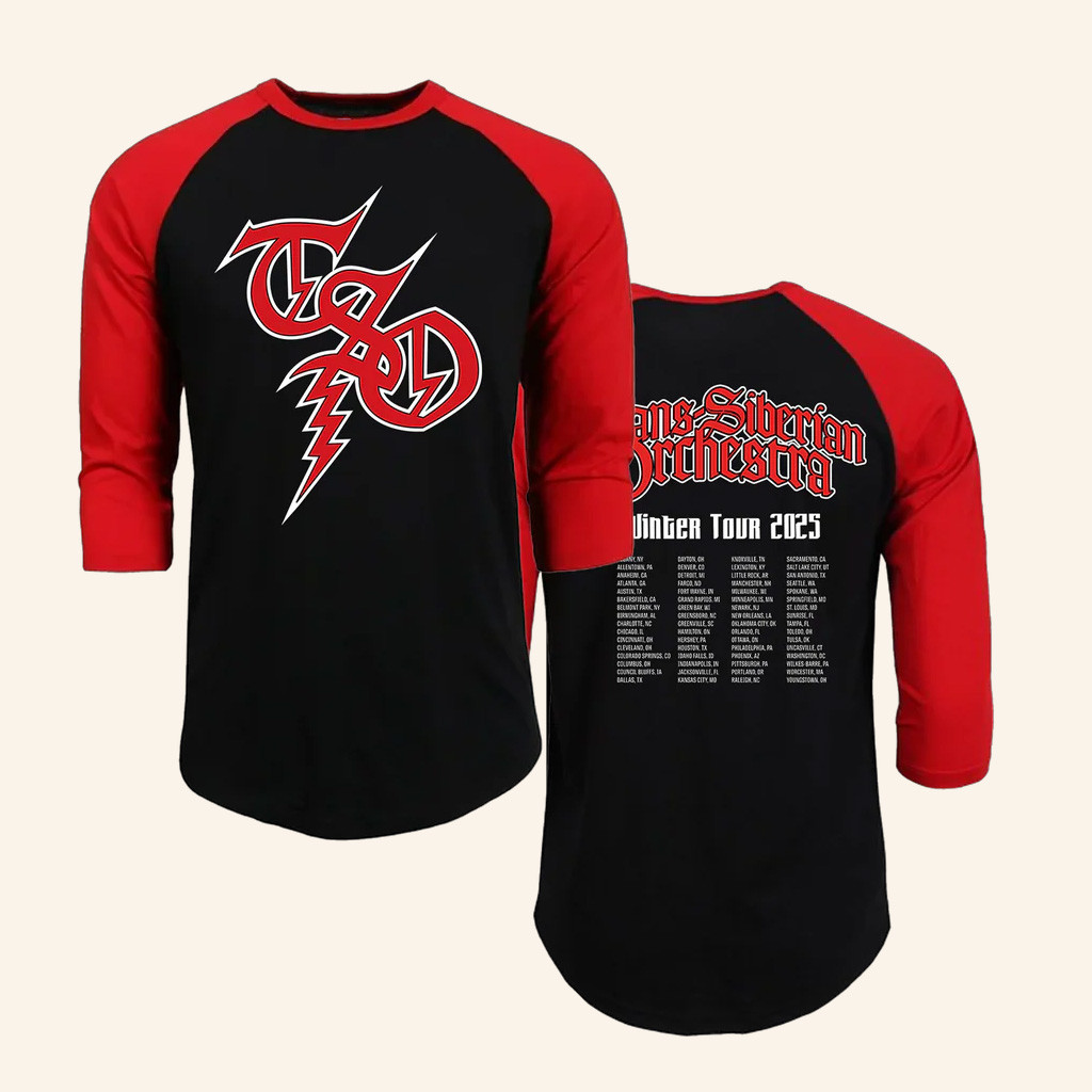 Trans Siberian Orchestra Merch TSO 2025 Itin Raglan T-Shirt Presents For Boyfriend