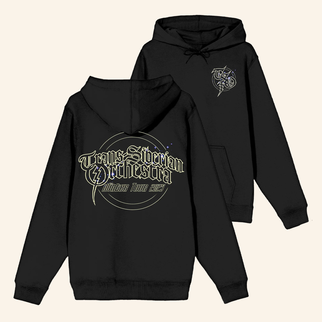 Trans Siberian Orchestra Merch Winter Tour 2025 Glow In The Dark Logo Hoodie Gifts For Dudes