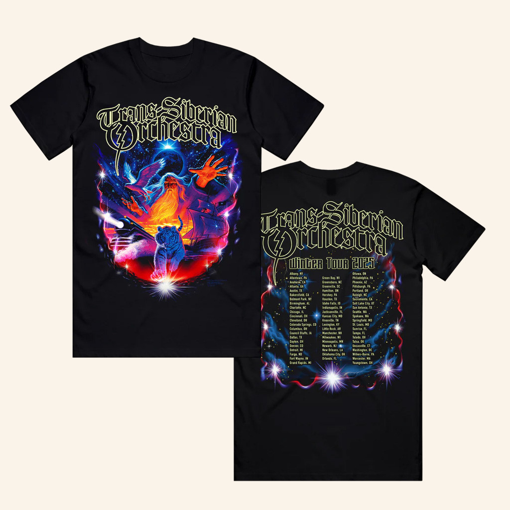Trans Siberian Orchestra Merch Wizard 2025 Itin T-Shirt Birthday Gifts For Boyfriend