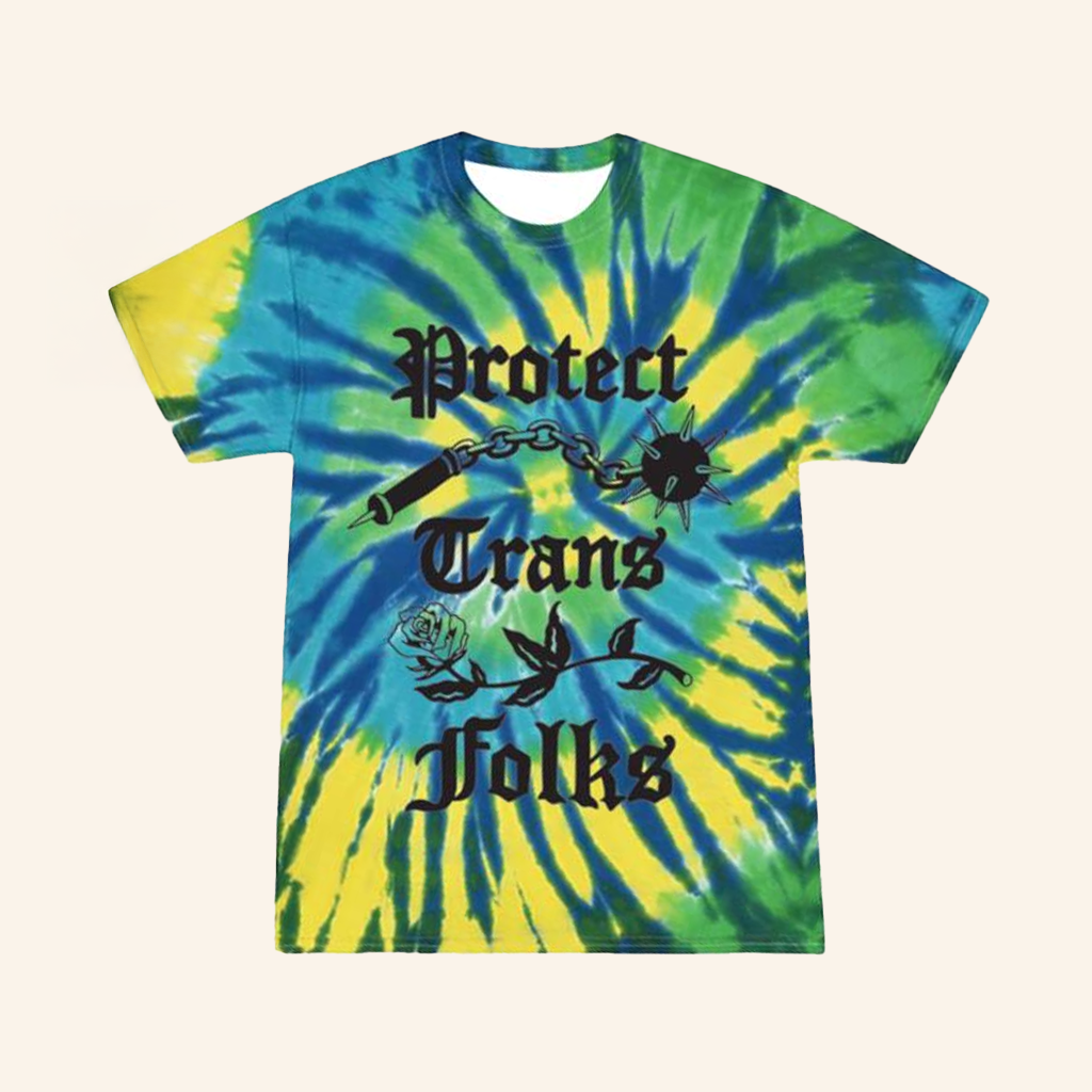 Transfigure Print Co Merch Protect Trans Folks Tie Dye Shirt Gifts For Best Friends Transfigure Print Co Merch Protect Trans Folks Tie Dye Shirt Gifts For Best Friends