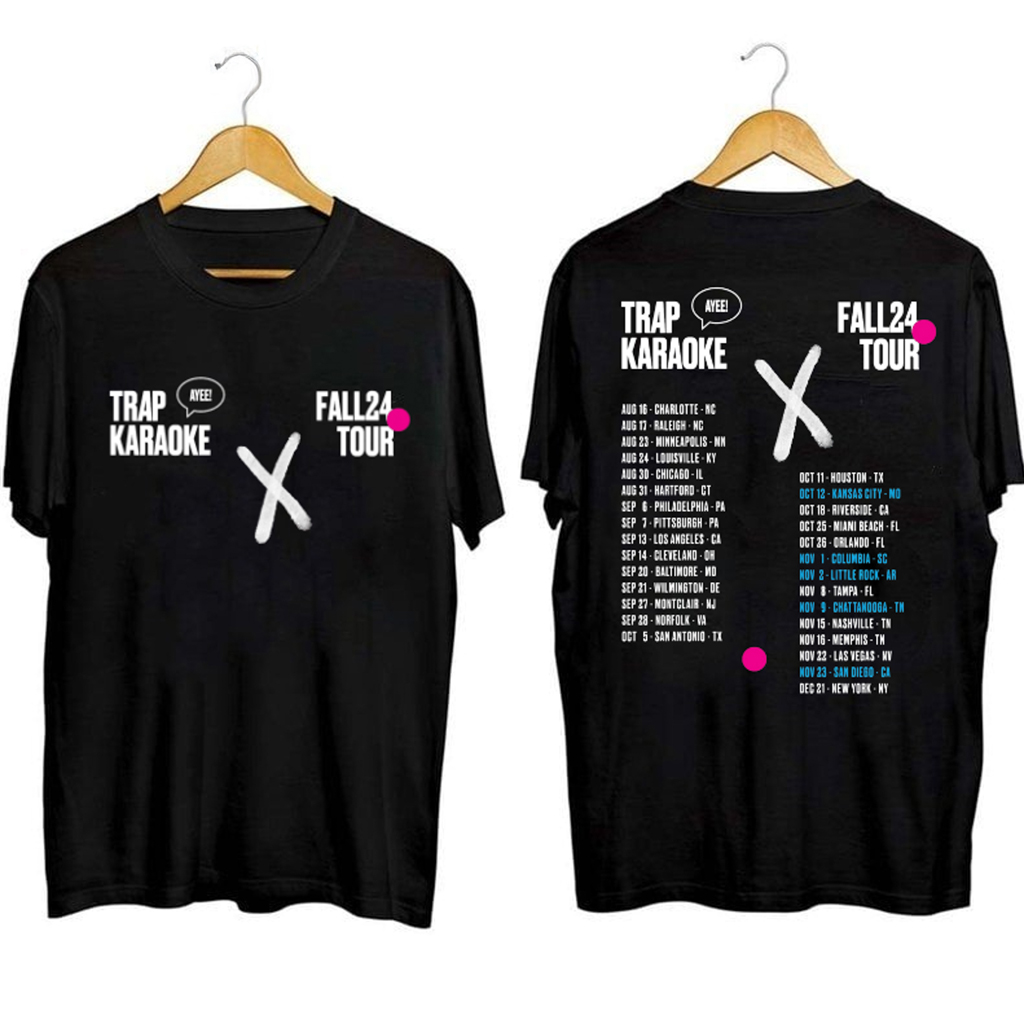 Trap Karaoke Fall Tour 2024 Shirt Fan Merch Birthday Gift For Friends