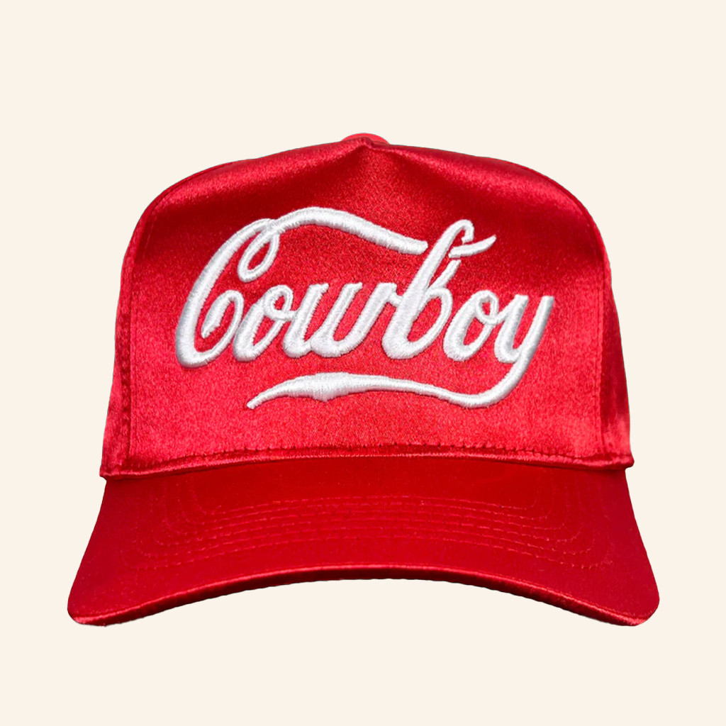 Trash Flower Merch Coca Cola Cowboy Satin Embroidered Hat Husband Christmas Gift Ideas Trash Flower Merch Coca Cola Cowboy Satin Embroidered Hat Husband Christmas Gift Ideas