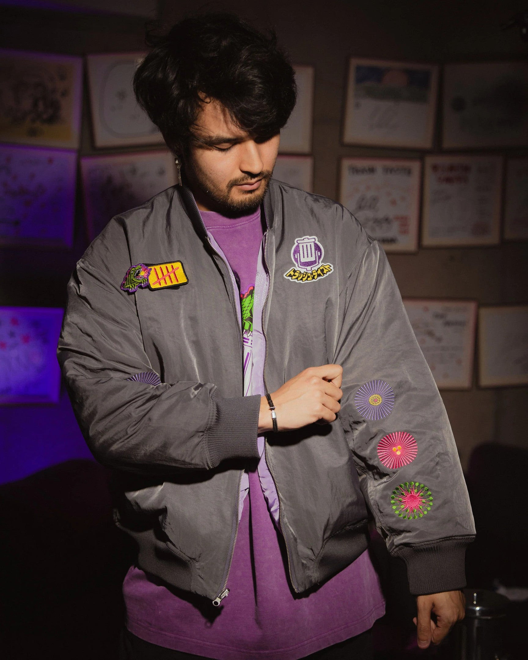 Trash Taste Merch 5th Anniversary Reversible Bomber Jacket Father's Day Gifts Trash Taste Merch 5th Anniversary Reversible Bomber Jacket Father's Day Gifts