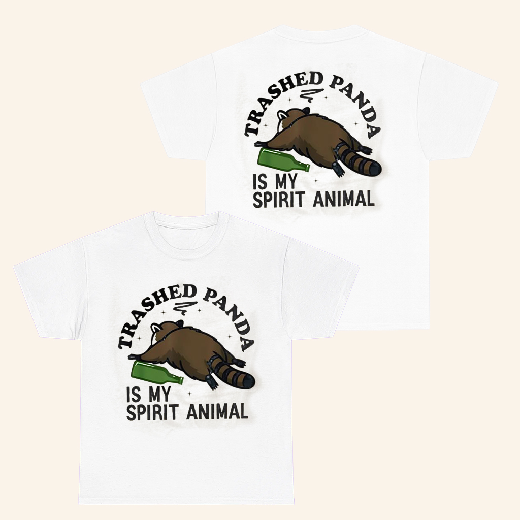 Trashed Panda Is My Spirit Animal T-Shirt Drunk Racoon Shirt Funny Gifts For Him Trashed Panda Is My Spirit Animal T-Shirt Drunk Racoon Shirt Funny Gifts For Him