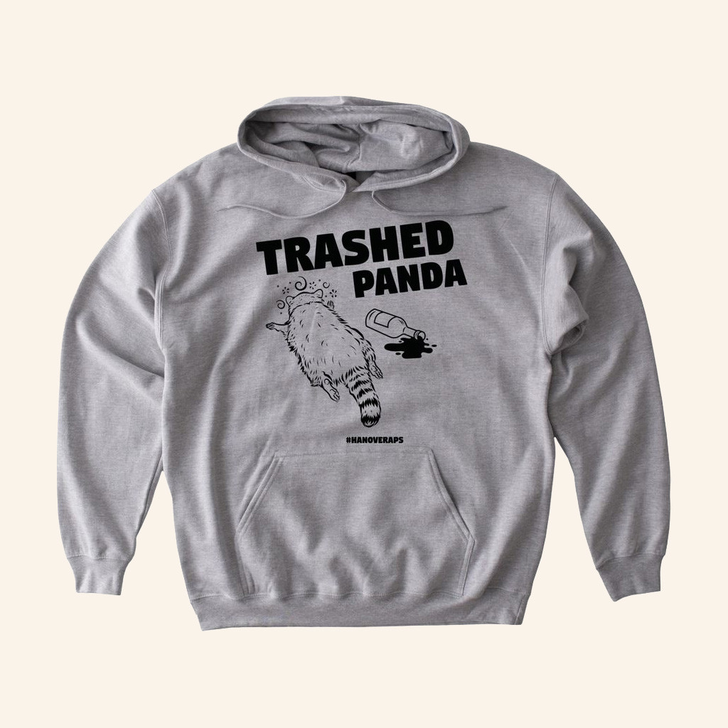 Trashed Panda Merch Drunk Raccoon Trashed Panda Hoodie Hanover APS Merch Gifts For Him