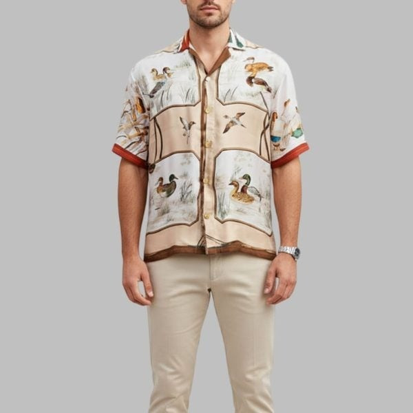 Travis Kelce Wearing Ducks Hawaiian Shirt Funny Merch For BFF