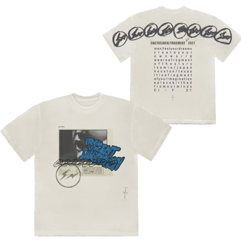 Travis Scott Cactus Jack For Fragment Manifest T-Shirt Cactus Jack Merch Fan Gifts