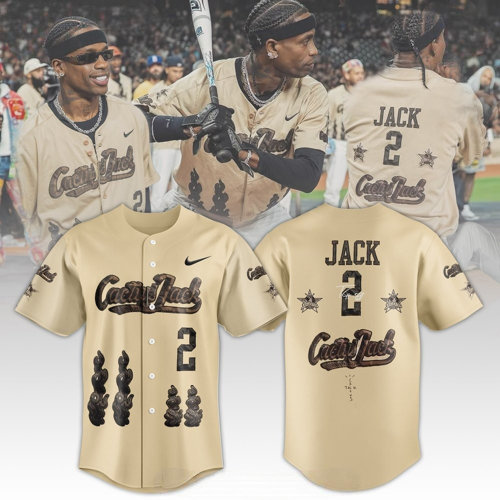 Travis Scott Cactus Jack Signature Limited Baseball Jersey Gifts For Music Enthusiasts