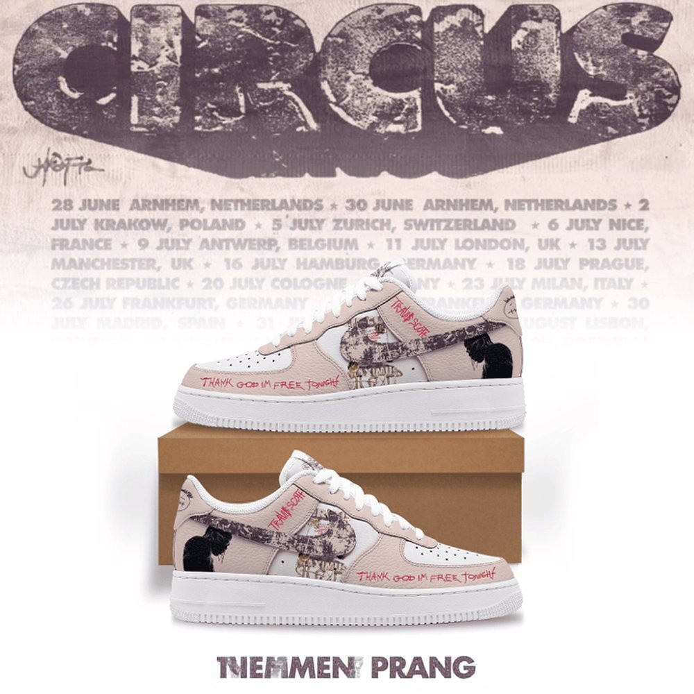 Travis Scott CIRCUS MAXIMUS Limited Edition Air Force 1 Music Gift Ideas For Guys