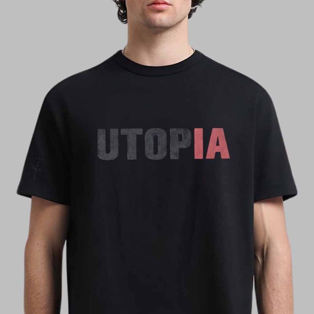 Travis Scott CJ X Infinite Archives Utopia T-Shirt Travis Scott Merch Gifts For Dudes Travis Scott CJ X Infinite Archives Utopia T-Shirt Travis Scott Merch Gifts For Dudes