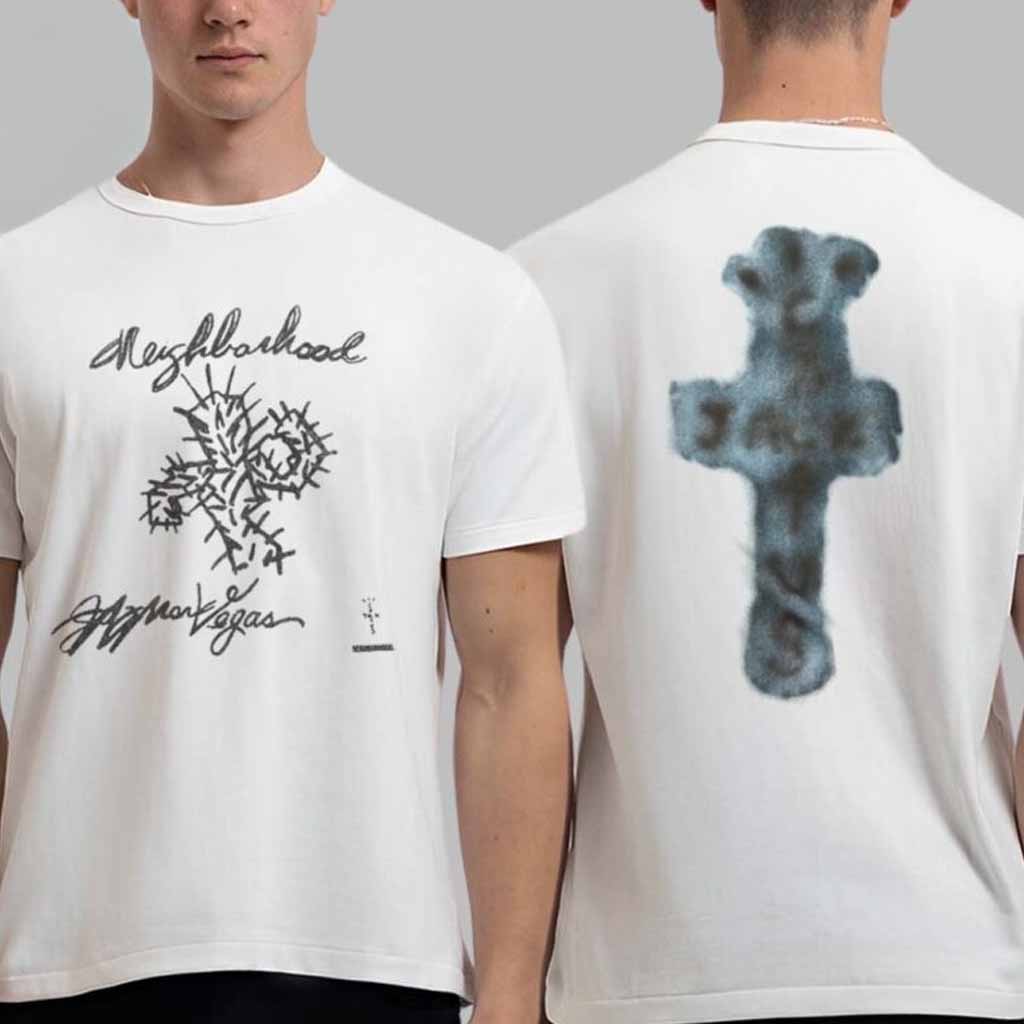 Travis Scott CJ X Neighborhood Drawing Tee Cactus Jack Logo T-Shirt Travis Scott Merch Fans Gifts Travis Scott CJ X Neighborhood Drawing Tee Cactus Jack Logo T-Shirt Travis Scott Merch Fans Gifts