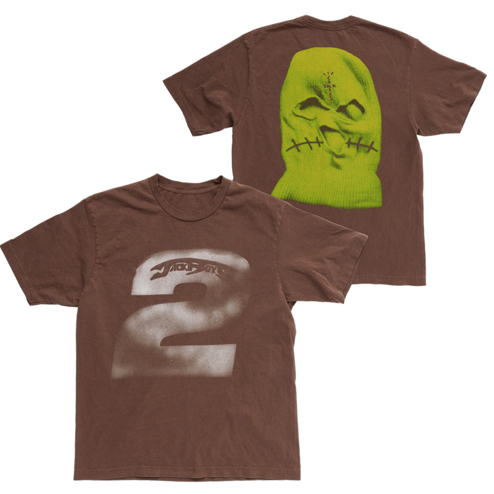 Travis Scott Jackboys 2 Merch T-Shirt Brown Jackboys Merchandise Fan Gift Ideas