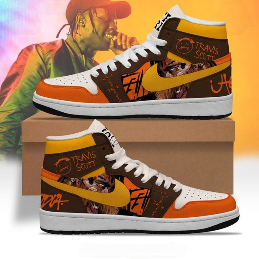 Travis Scott LA FLAME Limited Edition Air Jordan 1 Gifts For Someone Who Likes Music