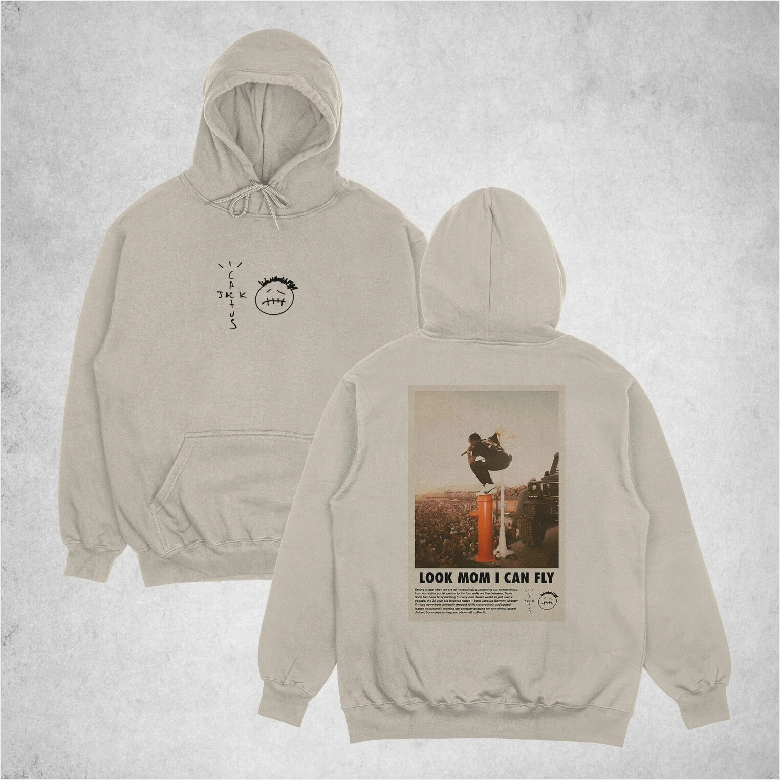 Travis Scott Look Mom I Can Fly Hoodie, Cactus Jack Hoodie, Cactus Jack Merch Gifts For Sister