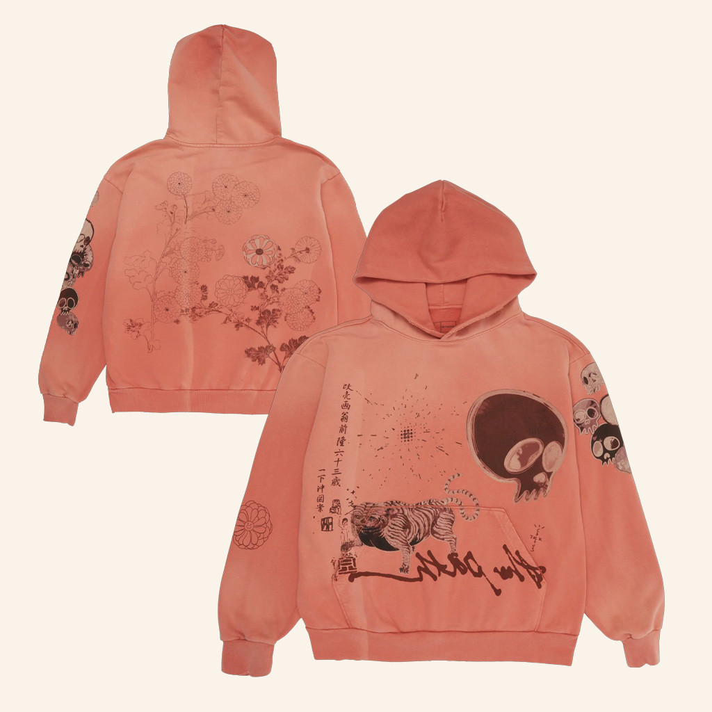 Travis Scott Merch CJ X Takashi Murakami The Path Hoodie Christmas Gifts For Rapper Fans