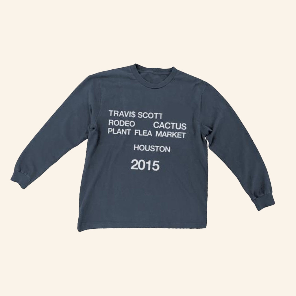 Travis Scott Merch Long Sleeve Shirt Rodeo Cactus Plant Flea Market 2015 Clothing Fans Gifts Travis Scott Merch Long Sleeve Shirt Rodeo Cactus Plant Flea Market 2015 Clothing Fans Gifts