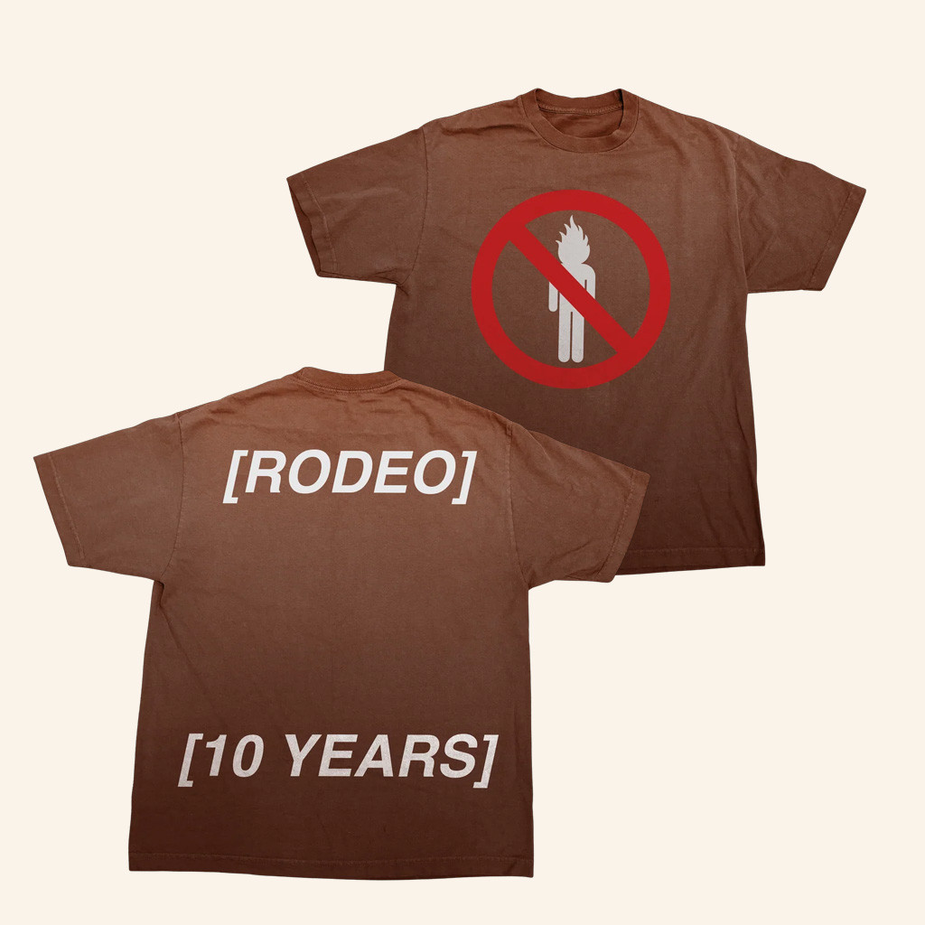 Travis Scott Merch Rodeo 10 Years La Flame T-Shirt Gifts For Music Fans Travis Scott Merch Rodeo 10 Years La Flame T-Shirt Gifts For Music Fans