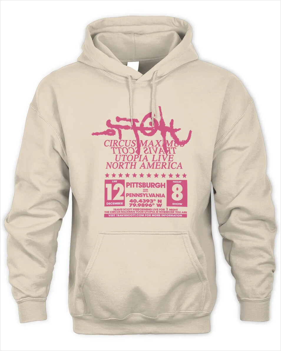 Travis Scott Tour Merch Utopia Is In Pittsburgh Hoodie Gifts For BFF Merch Apparel Travis Scott Tour Merch Utopia Is In Pittsburgh Hoodie Gifts For BFF Merch Apparel