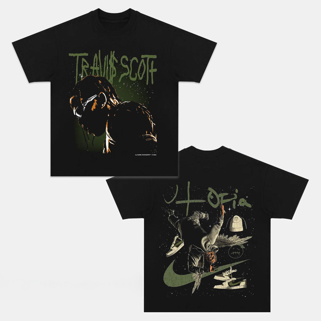 Travis Scott Utopia 2 Graphic T-Shirt Travis Scott Merch For Fan Top Christmas Gifts 2025