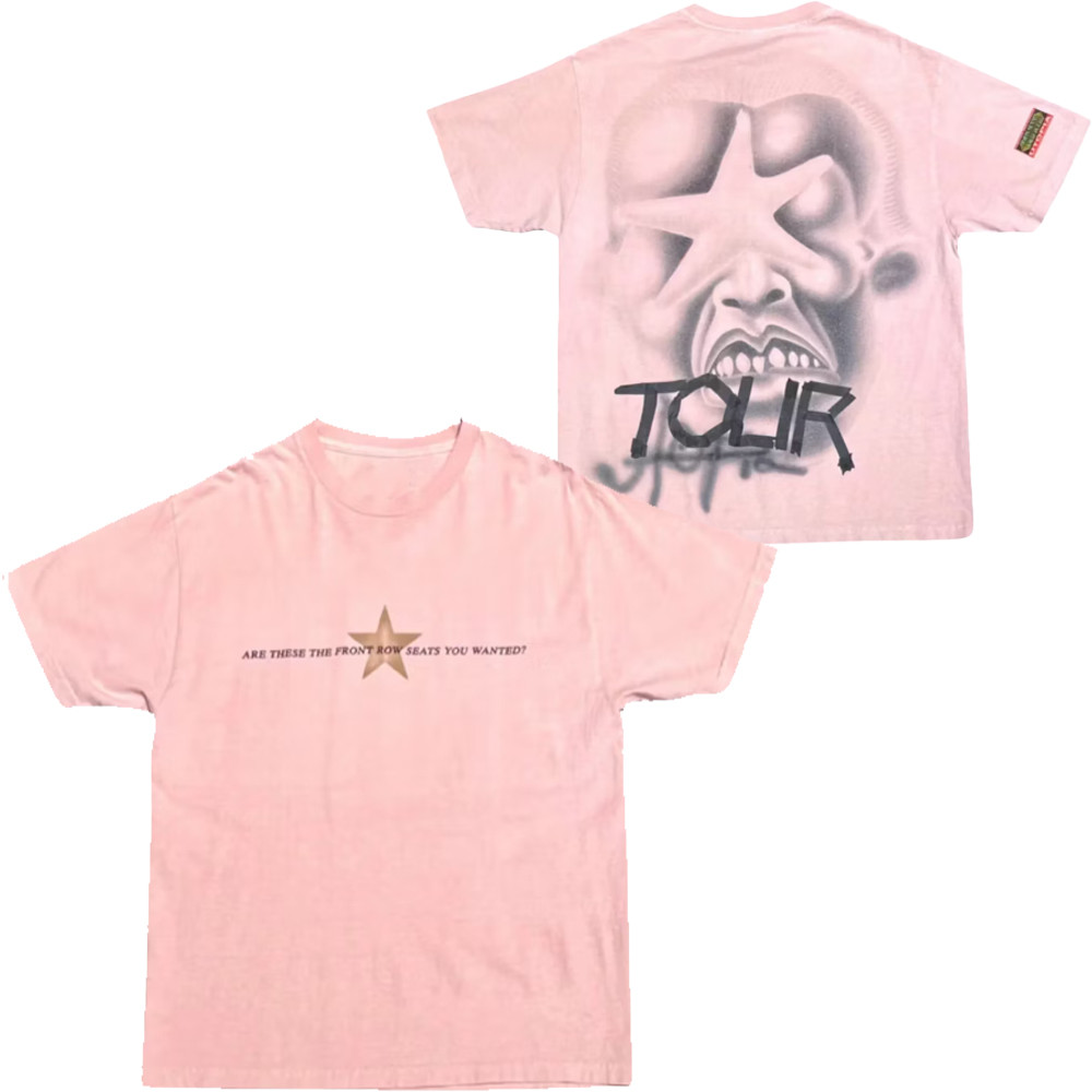 Travis Scott Utopia Circus Maximus Pink Star T-Shirt Cactus Jack Merch Best Gifts For Fans