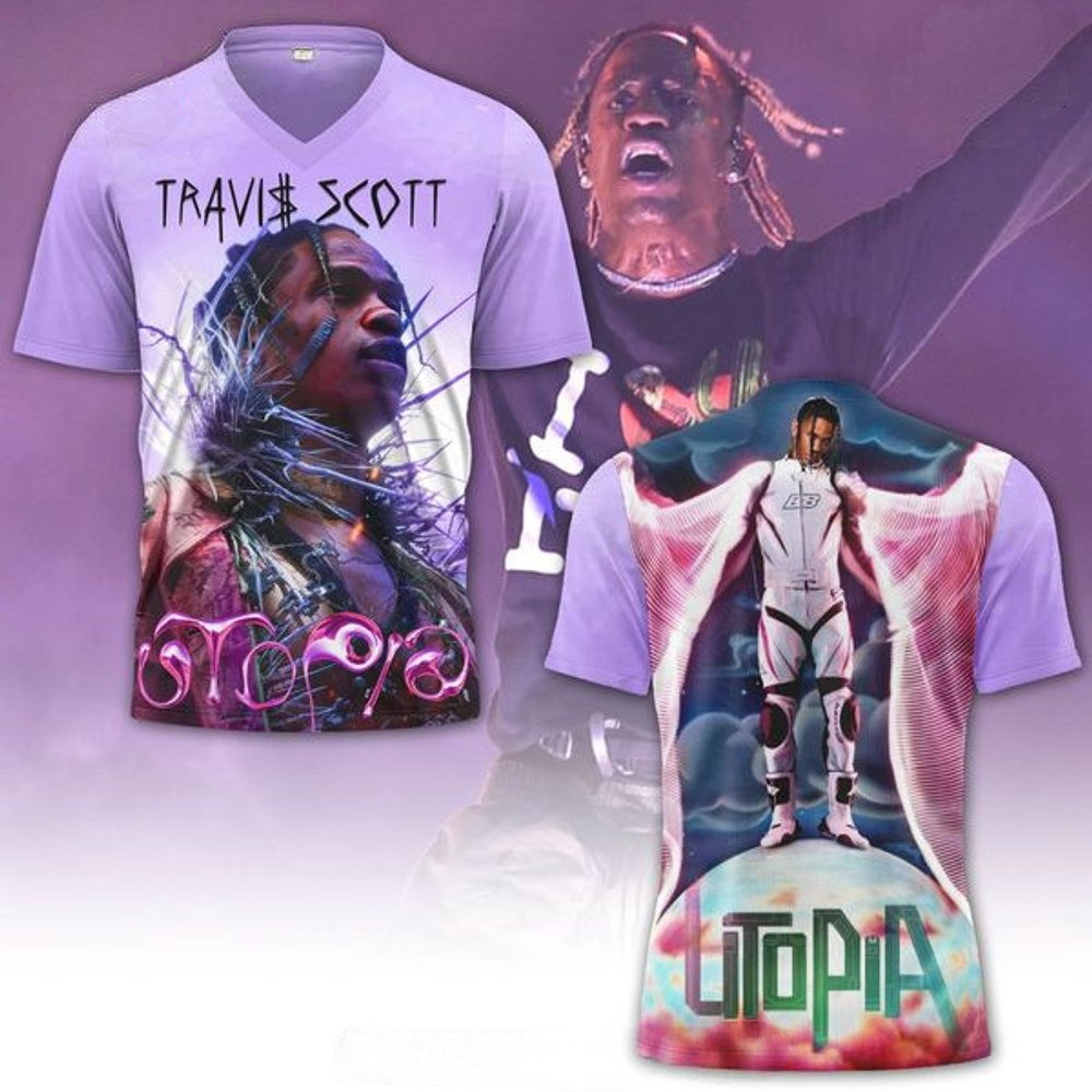 Travis Scott Utopia Premium T-Shirt Fathe'S Day Gifts Music Lover