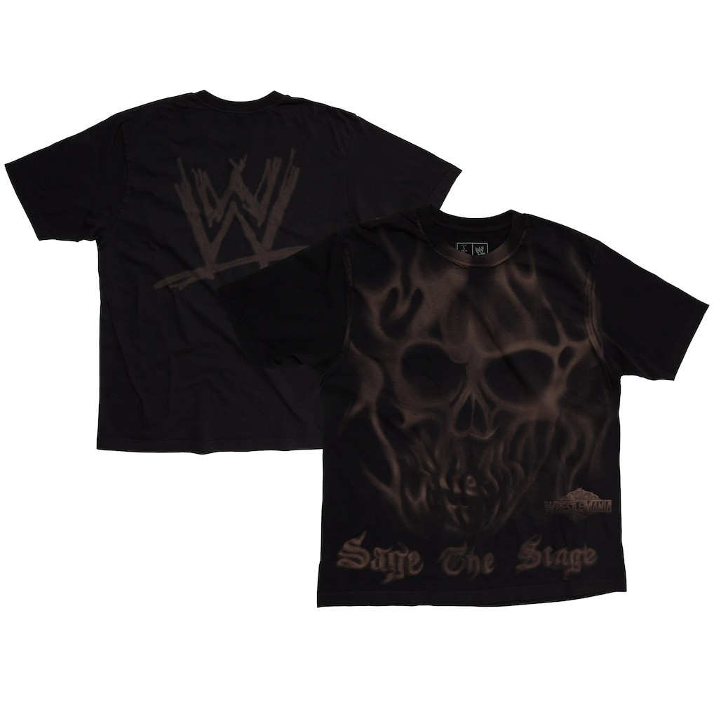 Travis Scott WWE Cactus Jack Merch T-Shirt Wrestlemania Merch CJ X WWE Sage The Stage