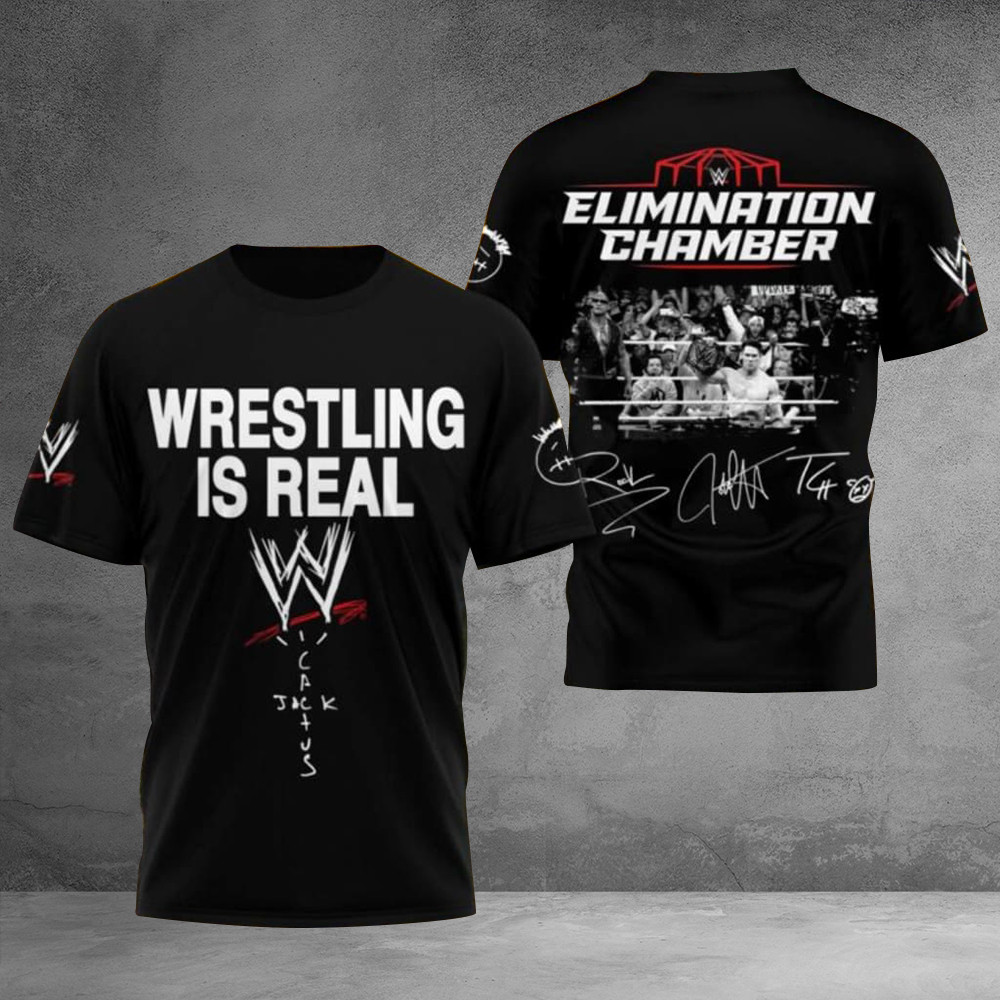 Travis Scott x WWE The Wrestling Is Real Shirt Gifts For Fans