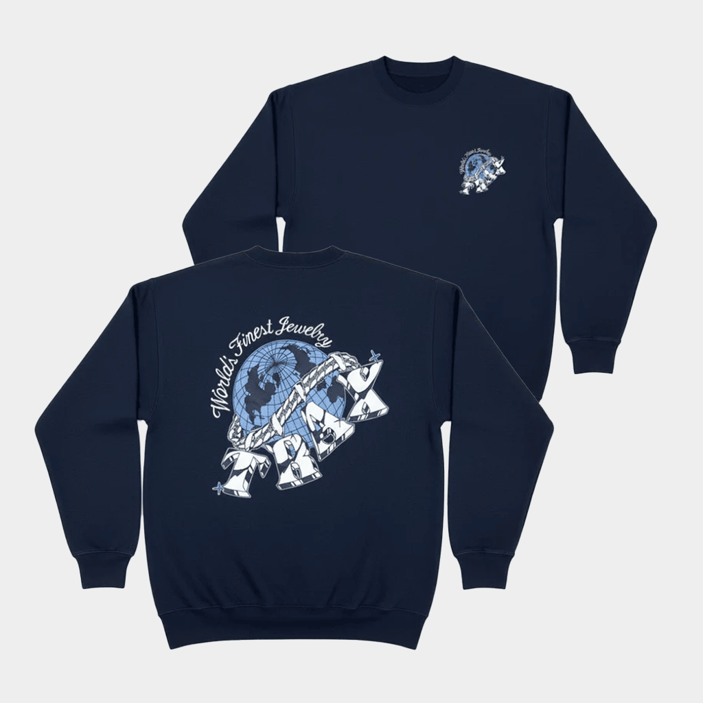 Traxnyc Merch Traxnyc Sweatshirt World's Finest Jewelry Crewneck Gifts For Brother