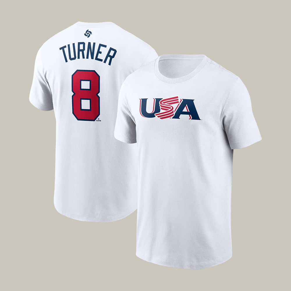 Trea Turner USA 2026 World Baseball Classic 8 T-Shirt Team USA Baseball Clothing Line