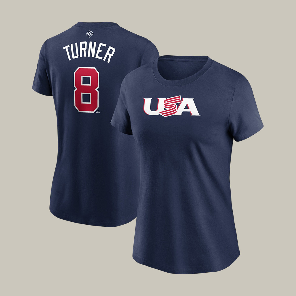 Trea Turner USA World Baseball Classic 8 T-Shirt Team USA Baseball Clothes Gift For Wife