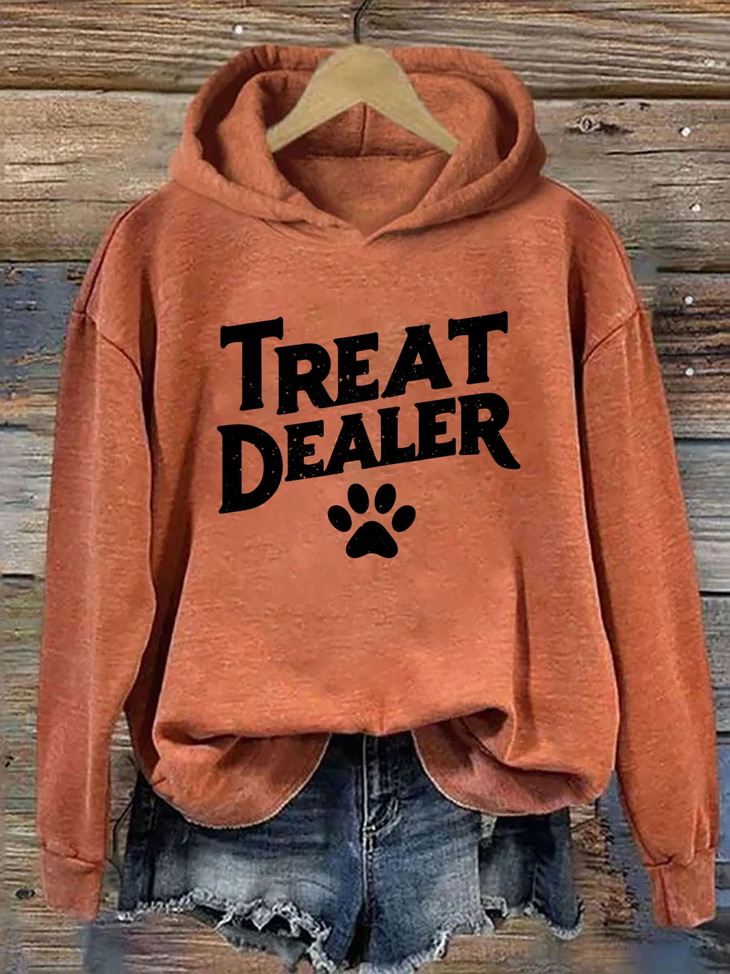 Treat Dealer Hoodie Novelty Design Funny Hooded Sweatshirt Gifts For Dog Lovers