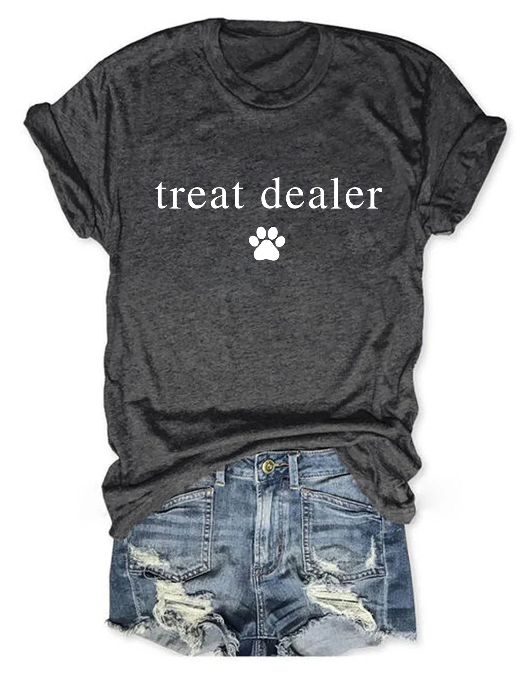 Treat Dealer T-Shirt Trendy Fashion Funny Meme Clothing Gifts For Dog Owners