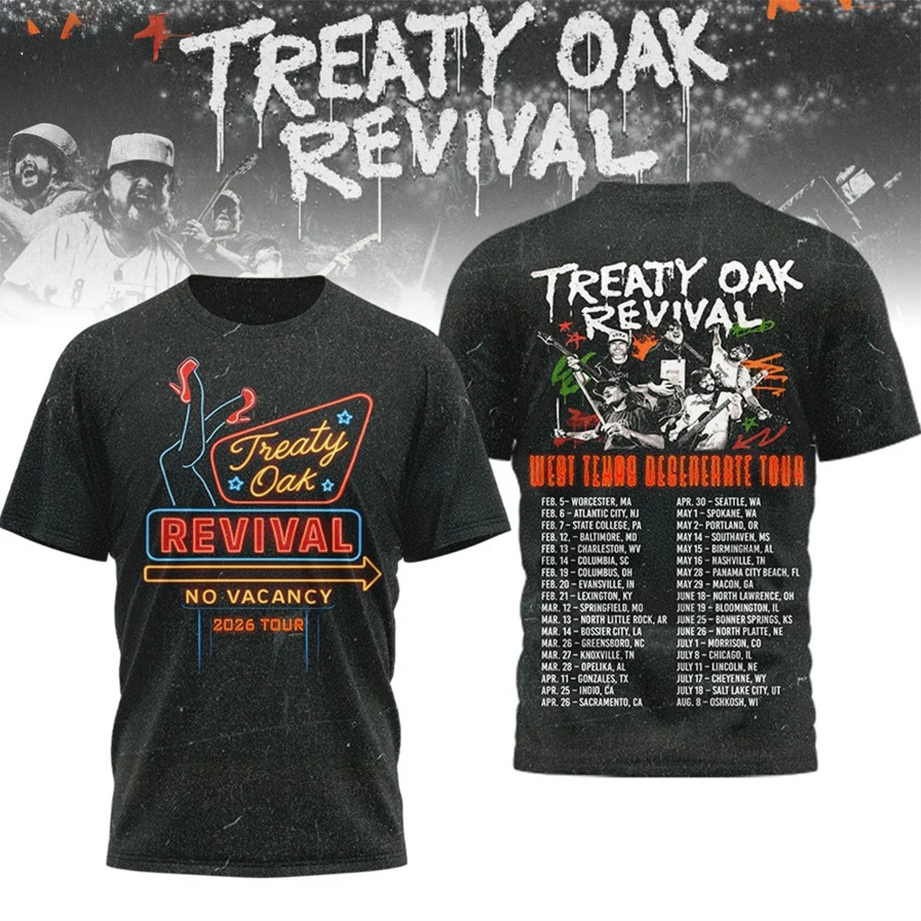 Treaty Oak Revival 2026 West Texas Degenerate Tour Shirt Fan Merch Gifts For Father Treaty Oak Revival 2026 West Texas Degenerate Tour Shirt Fan Merch Gifts For Father