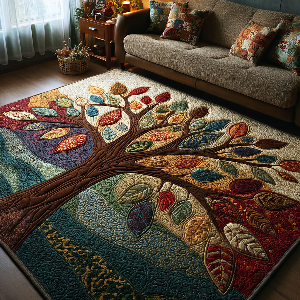Tree Harmony Area Rug Dining Room Decor Tree Of Life Themed Gifts
