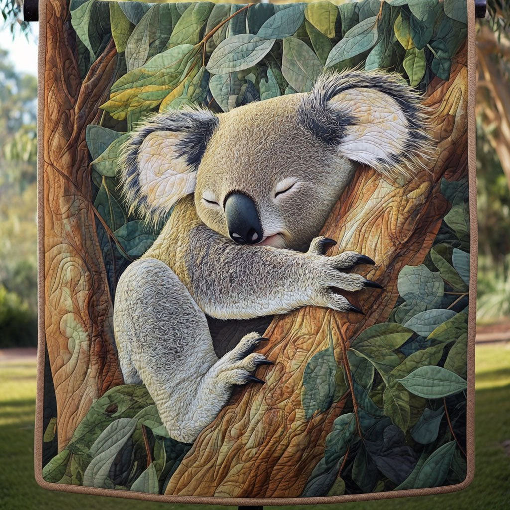 Tree Nap Quilted Blanket Cute Throw Blanket Koala Present Ideas