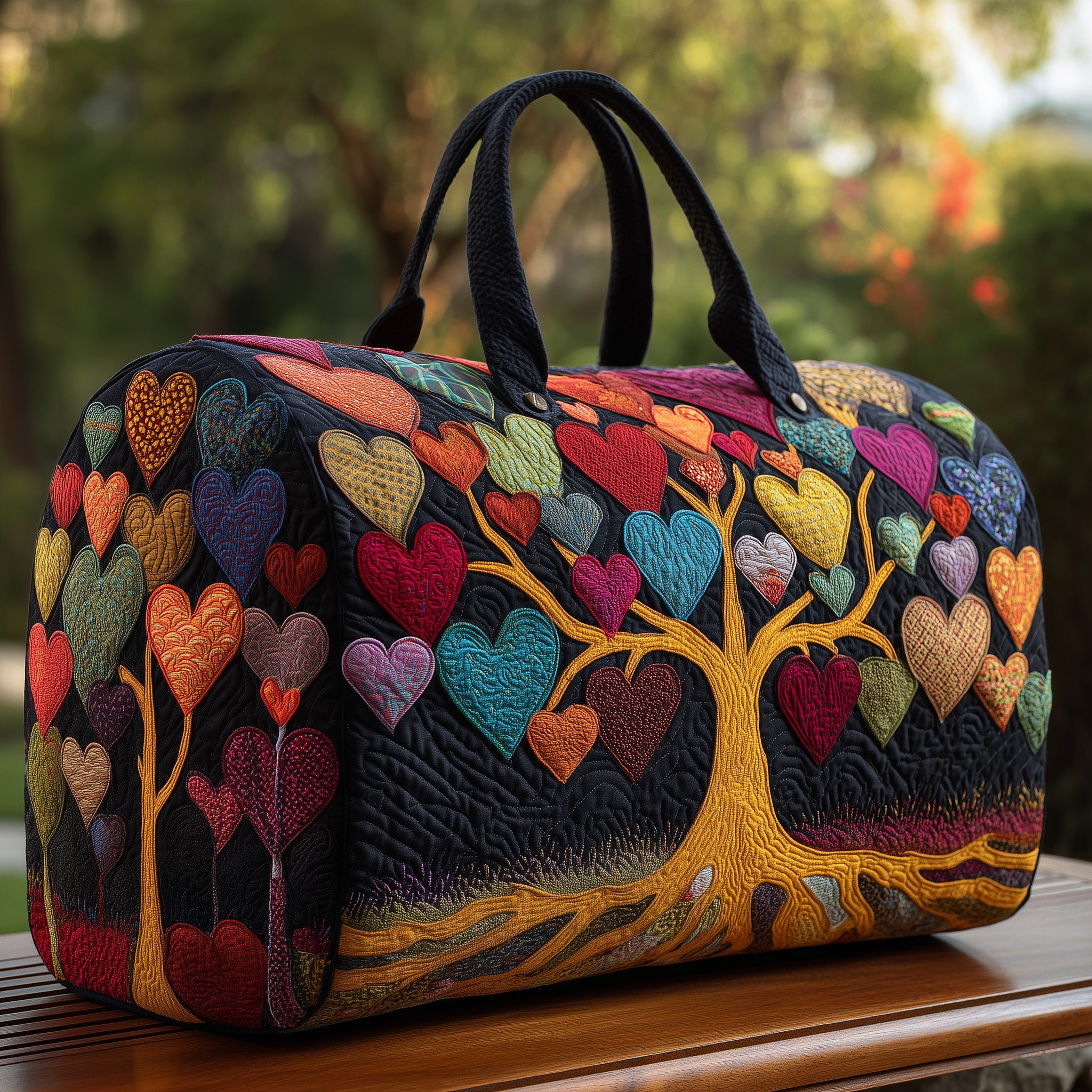 Tree Of Heart Quilt Duffle Bag Gift For Family